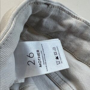 MOTHER off white jeans